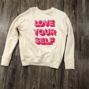 NWOT spiritual gangster love yourself  crew neck sweater